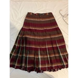 Highland Queen Plaid Wool Skirt